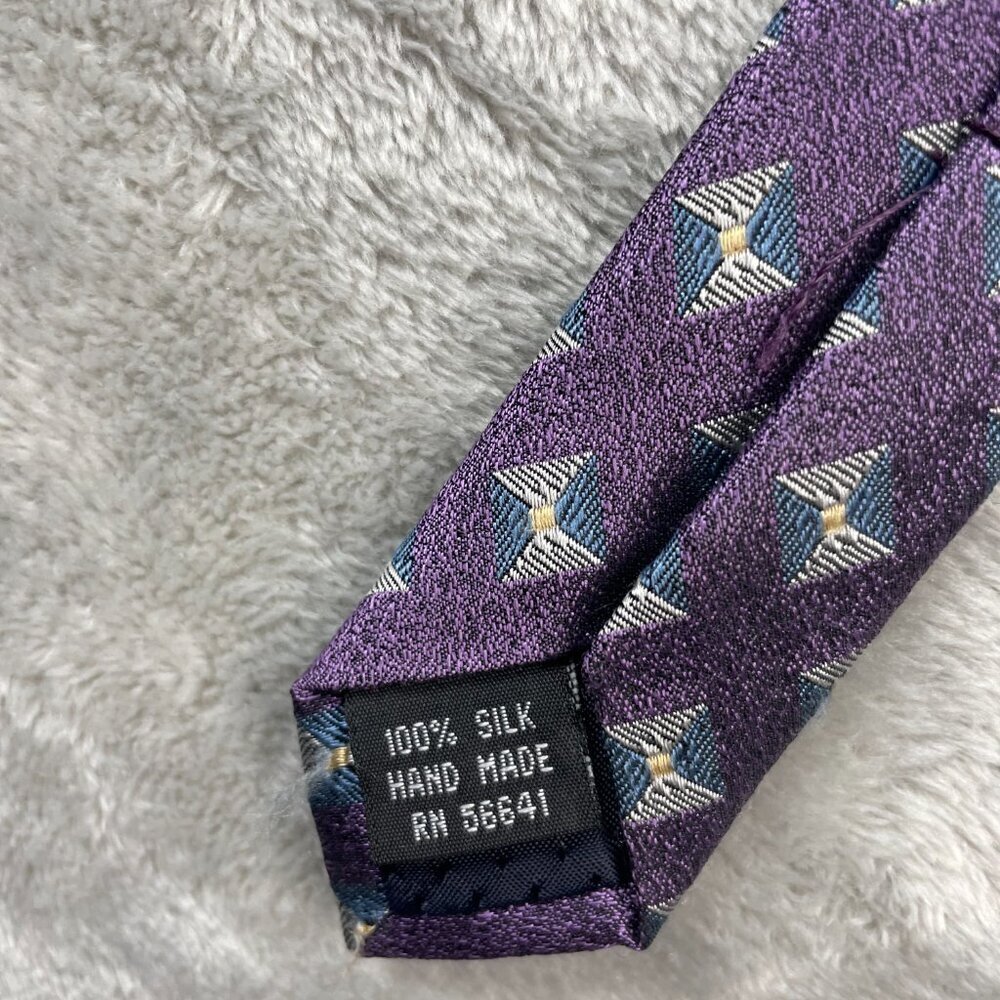 Andrew Fezza Men's Classic 100% Silk Neck Tie - Picture 5 of 6